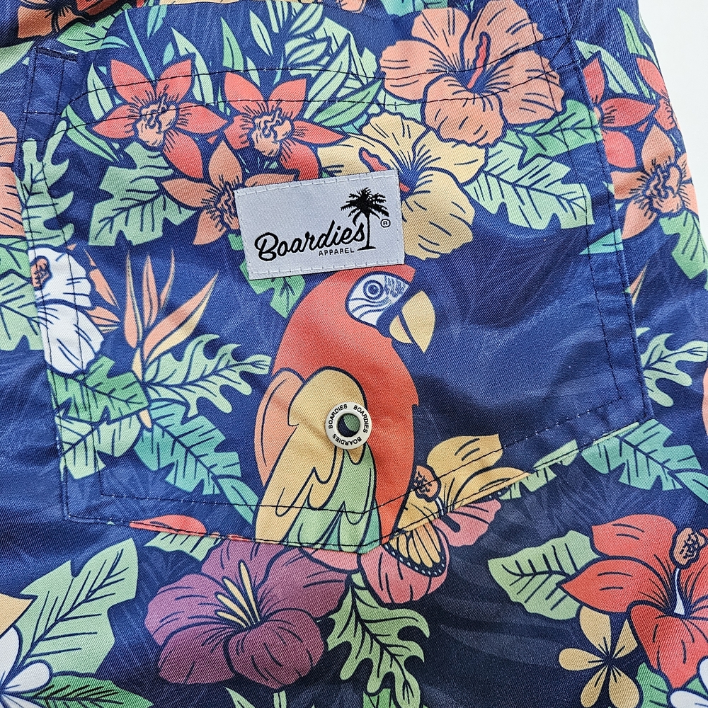 Boardies Swim Shorts Tropical Floral Parrot Mens Large - Picture 6 of 9